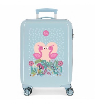 Roll Road Cabin suitcase Pelican Love turquoise -38x55x20cm