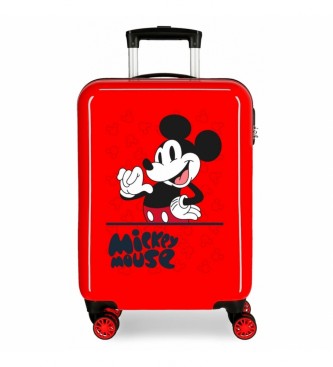 Disney Mala de cabina Mickey Mouse Fashion vermelho -38x55x20cm