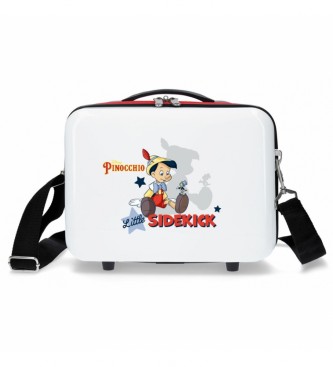 Disney Kulturtasche Pinocchio & Little Sidekick anpassungsfhig wei, rot -29x21x15cm