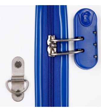 Disney Suitcase for children 2 multidirectional wheels Hakuna Matata white, blue -38x50x20cm
