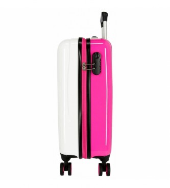 Disney Kovček velikosti kabine Vaiana bela, roza -38x55x20cm