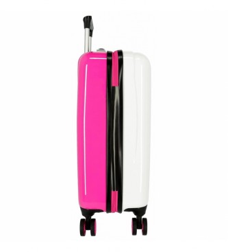 Disney Kuffert i kabinestrrelse Vaiana hvid, pink -38x55x20cm