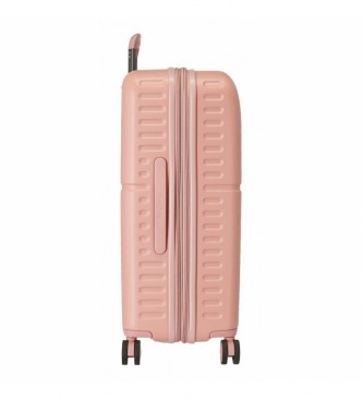 Pepe Jeans Conjunto de mala de trax rosa -48x70x28cm