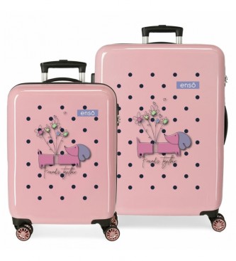Enso Enso Friends Together kuffertst pink -48x68x26cm