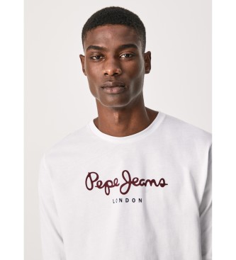 Pepe Jeans T-shirt long Eggo N blanc