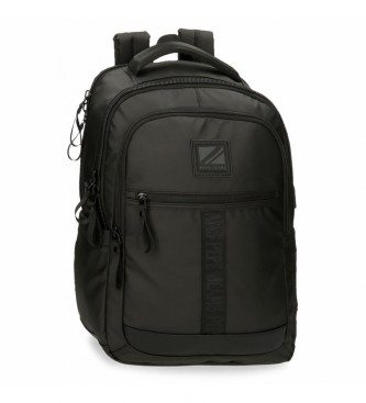 Pepe Jeans Hoxton 15.6'' laptop backpack three compartments noir