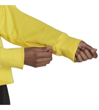 adidas Future Icons Badge of Sport hooded sweatshirt yellow