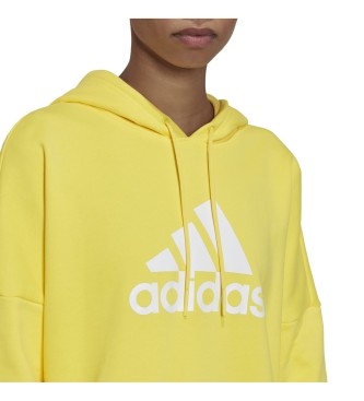 adidas Future Icons Badge of Sport hooded sweatshirt yellow