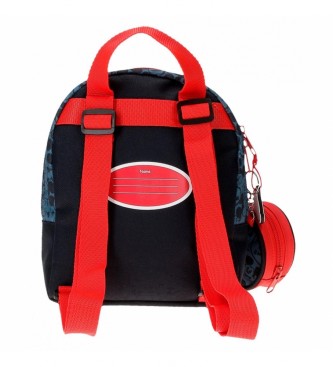 Joumma Bags Plecak przedszkolny Mickey Get Moving czerwony, niebieski -19x23x8cm