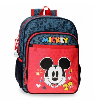 Joumma Bags Plecak szkolny Mickey Get Moving 38cm z możliwością dostosowania czerwony, niebieski 30x38x12cm