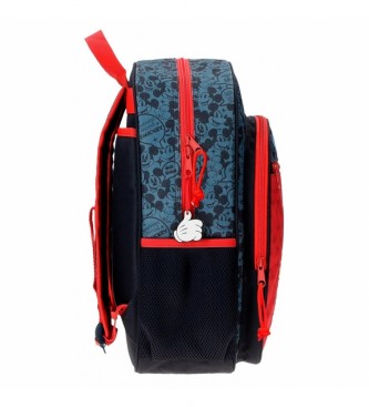 Joumma Bags Mickey Get Moving Schulrucksack 38cm rot, blau -30x38x12cm