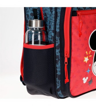 Joumma Bags Mickey Get Moving School Backpack 38cm avec Trolley rouge, bleu 30x38x12cm