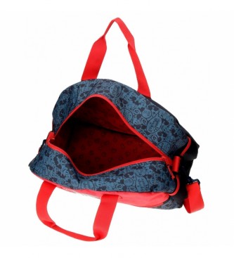 Joumma Bags Sac de voyage Mickey Get Moving 40cm rouge, bleu -40x25x18cm