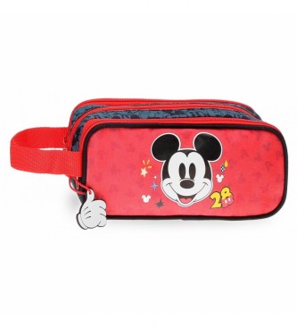 Joumma Bags Mickey Get MovingTriple Zip Case czerwony, niebieski -22x10x9cm