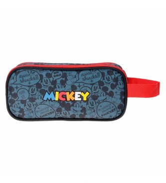 Joumma Bags Mickey Get MovingTriple Zip Case czerwony, niebieski -22x10x9cm