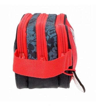 Joumma Bags Mickey Get MovingTriple Zip Case rood, blauw -22x10x9cm