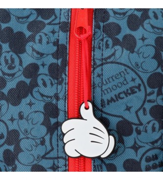 Joumma Bags Astuccio Mickey Get MovingTriple Zipper rosso, blu -22x10x9cm-