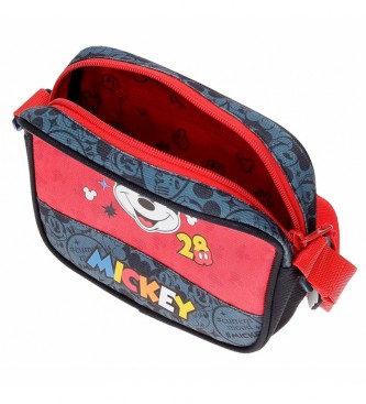 Joumma Bags Mickey Get Moving schoudertas klein rood, blauw -18x15x5cm