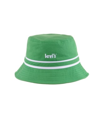 Levi's Cappello a secchiello con logo poster verde