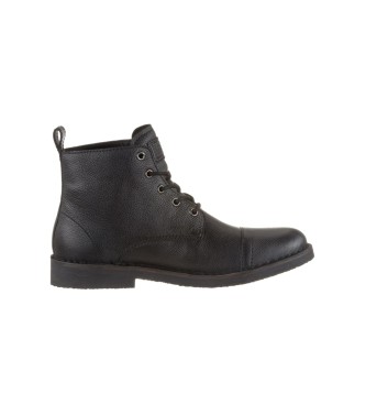 Levi's Black Track leather boots