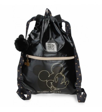 Joumma Bags Borsa Mickey Outline con coulisse nera