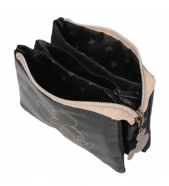 Joumma Bags Mickey Outline three compartment purse black