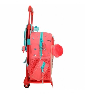 Joumma Bags Risparmia uno zaino Minnie Lovin Life con trolley rosa