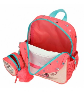 Joumma Bags Plecak przedszkolny Minnie Lovin Life z różowym wózkiem