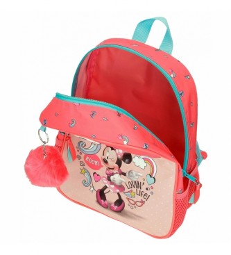 Joumma Bags Plecak przedszkolny Minnie Lovin Life 28 cm z możliwością dostosowania, różowy