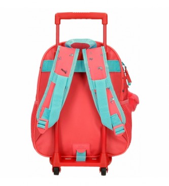 Joumma Bags Minnie Lovin Life 33cm różowy plecak z wózkiem
