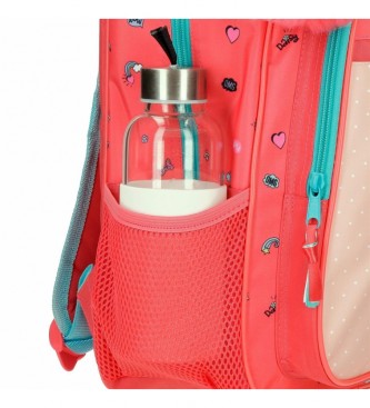 Joumma Bags Minnie Lovin Life 38cm Saco escolar adaptvel cor-de-rosa