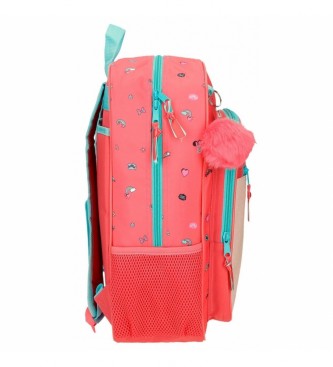 Joumma Bags Minnie Lovin Life 38cm tilpasselig skoletaske pink