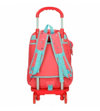 Joumma Bags Plecak szkolny Minnie Lovin Life 38 cm z wózkiem różowy