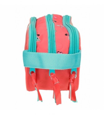 Joumma Bags Minnie Lovin Life torbica s trojnim zadrganjem roza barve