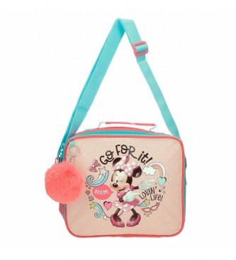 Joumma Bags Minnie Lovin Life Toilet Bag with pink shoulder strap