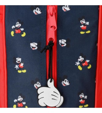 Joumma Bags Mochila Guardera Mickey Mouse Fashion con carro rojo
