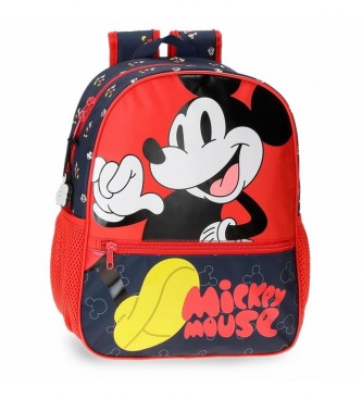 Joumma Bags Mickey Mouse Moda 33cm Prilagodljiv nahrbtnik rdeča