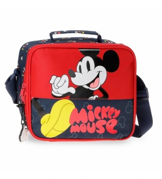 Joumma Bags Mickey Mouse Fashion Toilet Bag with red shoulder strap