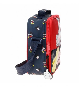 Joumma Bags Mickey Mouse Fashion Kulturtasche mit rotem Schulterriemen