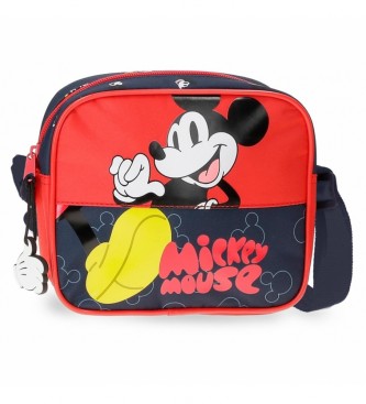 Joumma Bags Czerwona torba kurierska z Myszką Miki