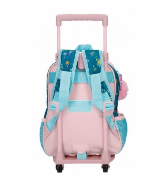 Disney Encanto 28cm preschool backpack with blue trolley