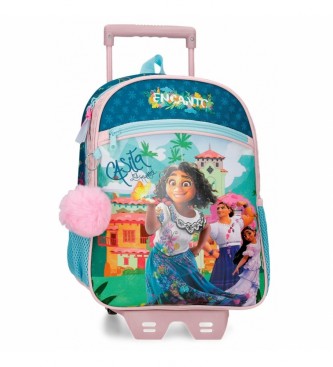 Disney Encanto backpack with wheels blue