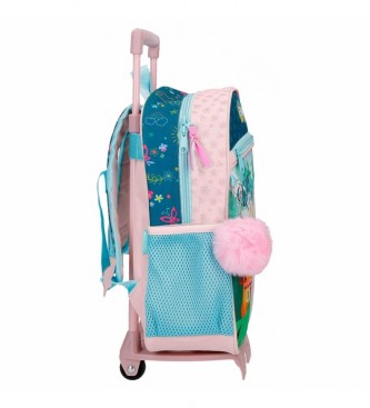 Disney Encanto backpack with wheels blue