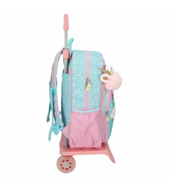 Enso Magischer Einhorn Rucksack mit Trolley rosa