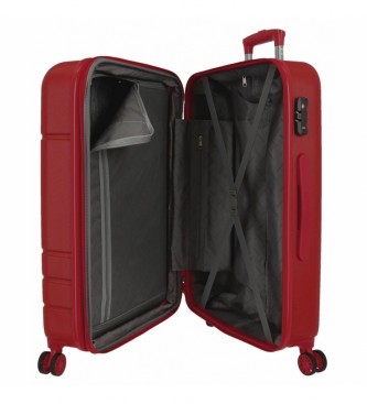 Movom Movom Galaxy Rigid Luggage Set 55-68-78cm Burgundy