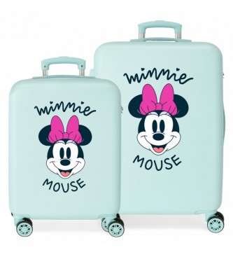 Joumma Bags Minnie Smile Hard Suitcase Set 55-65cm Turquoise