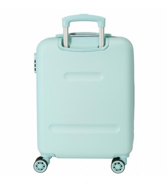 Enso Enso Keep The Oceans Clean - Ensemble de valises rigides 55-65cm - Turquoise