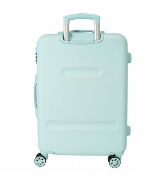 Enso Enso Keep The Oceans Clean Rigid Luggage Set 55-65cm Turquoise