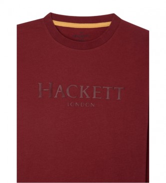 Hackett London T-shirt Ldn Ls Tee rossa