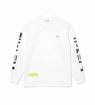 Lacoste Loose Fit T-shirt met witte opdruk